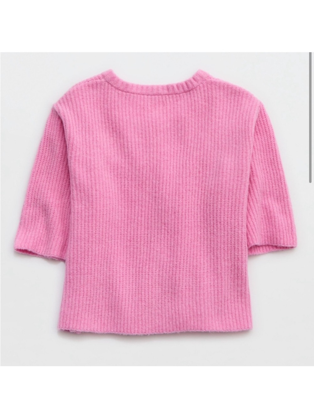 NWT Aerie unREAL Short Sleeve Cardigan Pink Raspberry Size Medium - Picture 3 of 9